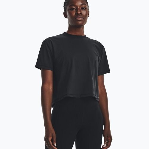 Maglietta da allenamento Under Armour Meridian nero/argento metallizzato da donna