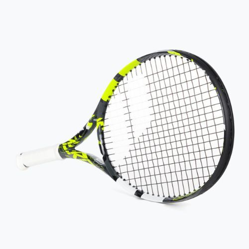 Racchetta da tennis Babolat Pure Aero Junior 26 grigio/giallo/bianco per bambini