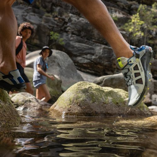 Salomon Techamphibian 5 scarpe da acqua da uomo blu perla/lapis/ye