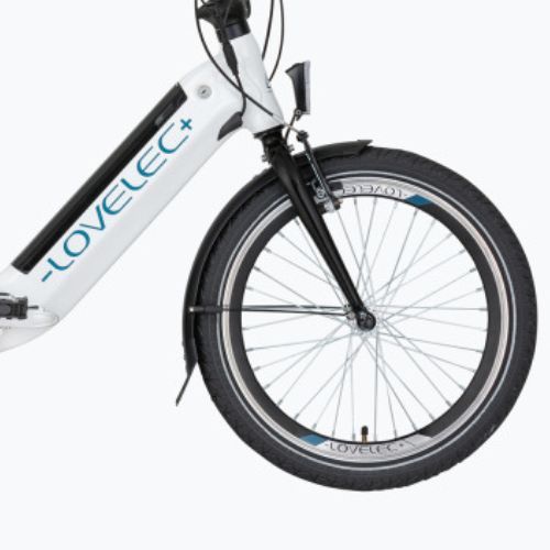 LOVELEC Izar 36V 12Ah 432Wh bicicletta elettrica pieghevole bianca