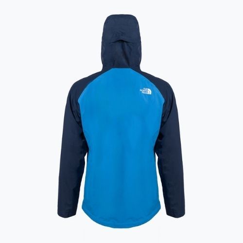 Giacca antipioggia da uomo The North Face Stratos super sonic blue/fiery red/summit navy