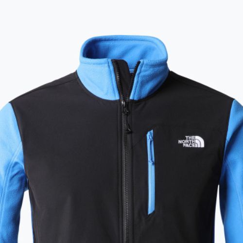 Felpa da trekking da uomo The North Face Glacier Pro FZ super sonic blue/nero