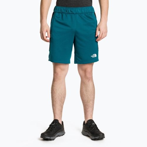 Pantaloncini da corsa da uomo The North Face MA Fleece blu corallo/nero