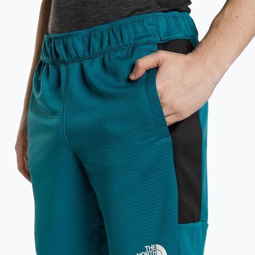 Pantaloncini da corsa da uomo The North Face MA Fleece blu corallo/nero