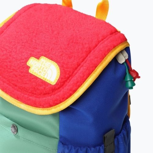 Zaino urbano per bambini The North Face Mini Explorer 10 l rosso/verde erba profonda/blu/oro cumino