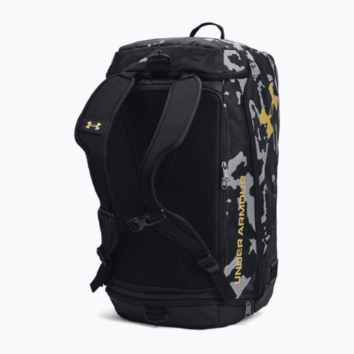 Under Armour Contain Duo Duffle M 50 l borsa da allenamento nero/nero/oro metallizzato