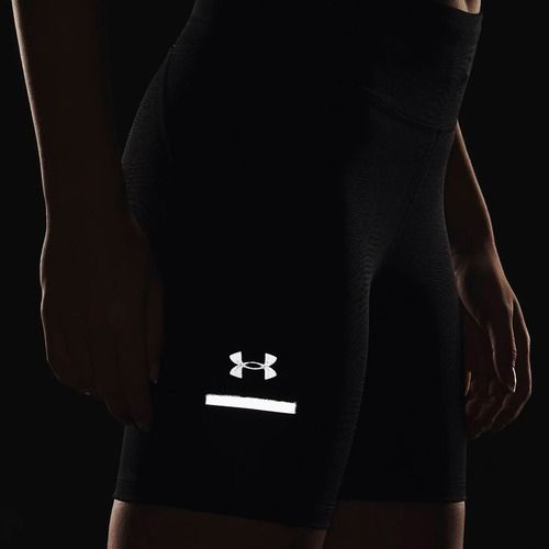 Leggings da corsa Under Armour Fly Fast 3.0 Half nero/riflettente da donna
