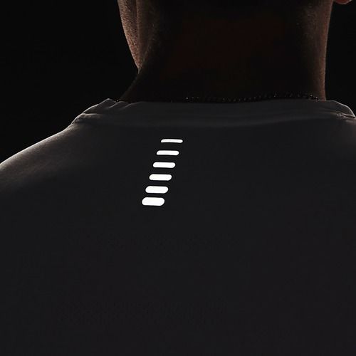 Maglia da corsa Under Armour Seamless Stride bianca/riflettente per uomo