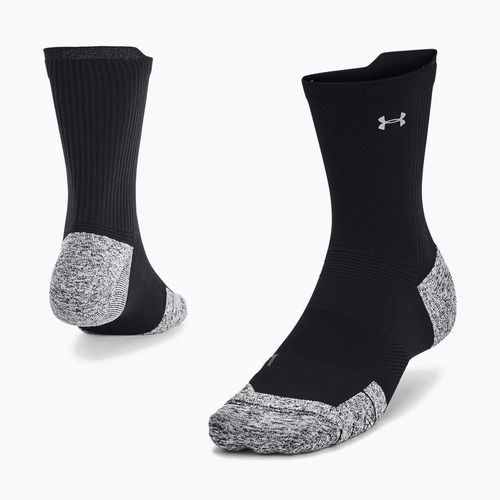 Calzini Under Armour Ad Run Cushion Mid nero/nero/riflettente