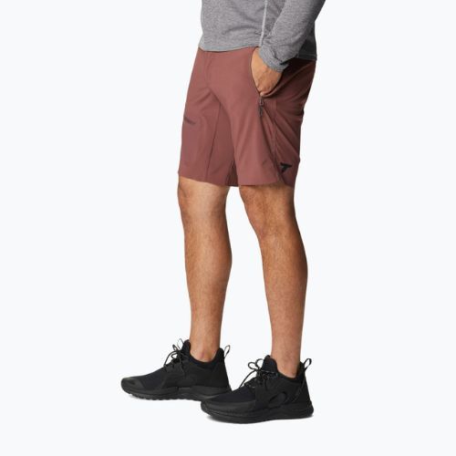 Pantaloncini da trekking Columbia Titan Pass light raisin da uomo
