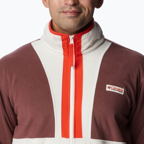 Felpa in pile Columbia Back Bowl light raisin/chalk/spicy da uomo