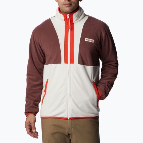 Felpa in pile Columbia Back Bowl light raisin/chalk/spicy da uomo