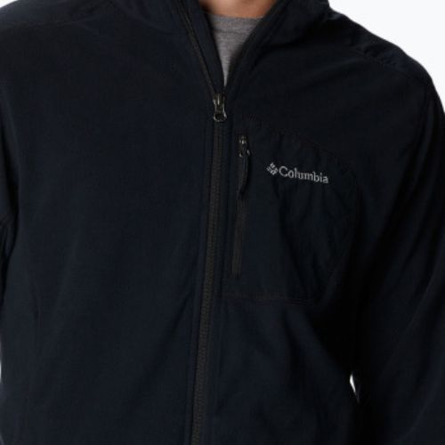 Felpa da trekking Columbia Klamath Range Full Zip uomo nero