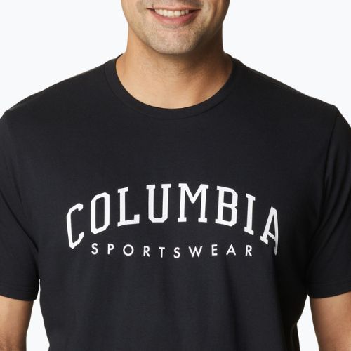 Columbia Rockaway River Graphic camicia da trekking uomo nero/csc varsity arch graphic