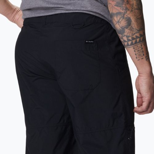 Pantaloncini da trekking Columbia Summerdry Belted da uomo, nero