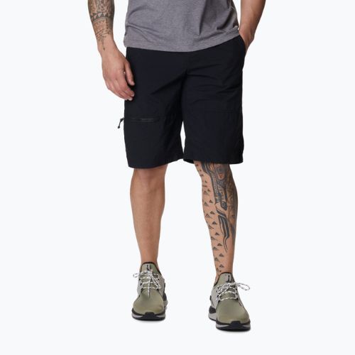 Pantaloncini da trekking Columbia Summerdry Belted da uomo, nero