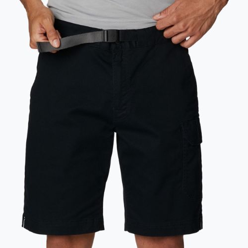 Pantaloncini da trekking Columbia Pacific Ridge Belted da uomo, nero