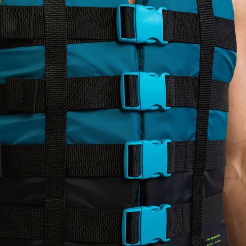 Gilet di salvataggio JOBE con 4 fibbie, verde acqua