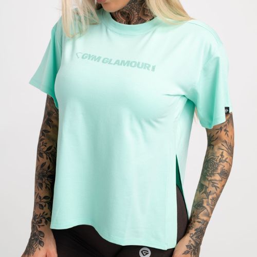Maglietta da allenamento da donna Gym Glamour Glamour menta