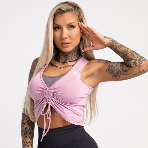 Top da allenamento donna Gym Glamour Pull-on rosa