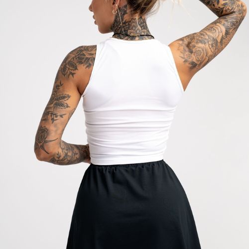 Top da allenamento donna Gym Glamour Pull-on bianco