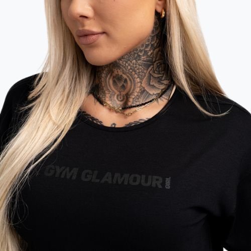 Maglietta da allenamento da donna Gym Glamour V nero