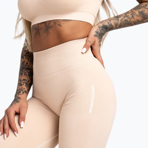 Leggings da allenamento donna Gym Glamour Compress almond