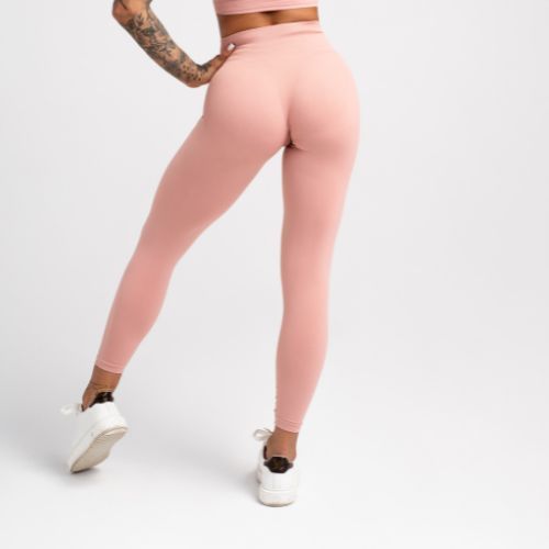 Leggings da allenamento da donna Gym Glamour Compress rose tan