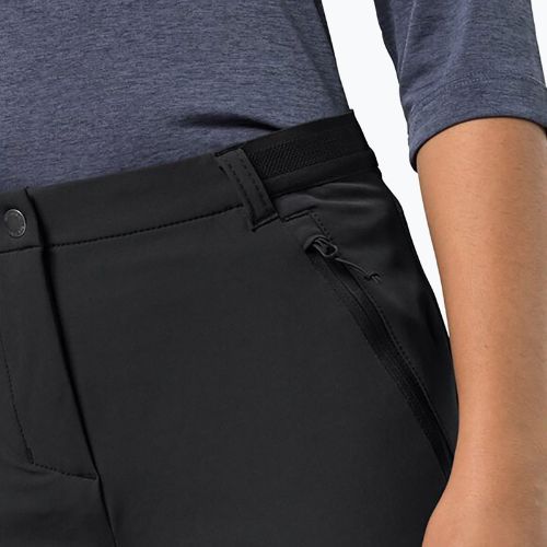 Pantaloni softshell Jack Wolfskin da donna Geigelstein Slim nero