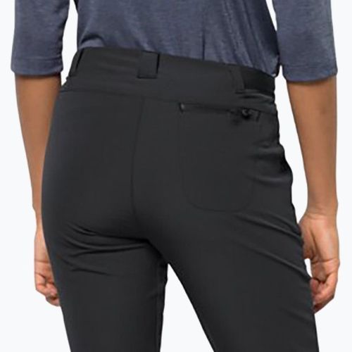 Pantaloni softshell Jack Wolfskin da donna Geigelstein Slim nero