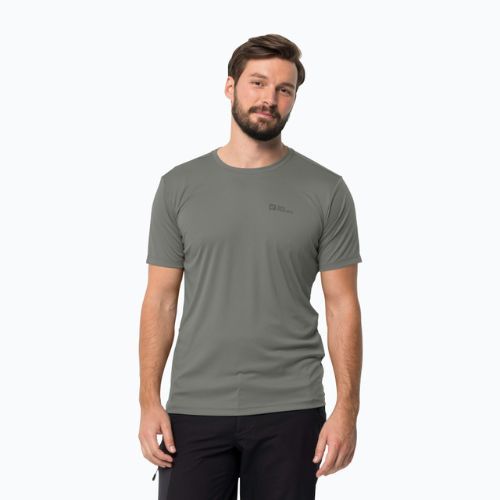 Camicia da trekking Jack Wolfskin Tech gecko verde da uomo