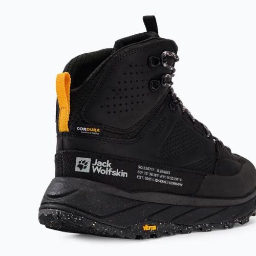 Jack Wolfskin stivali da trekking da uomo Terraquest Texapore Mid nero