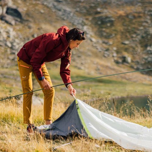 Tenda da trekking Salewa Litetrek II grigio chiaro/cactus per 2 persone