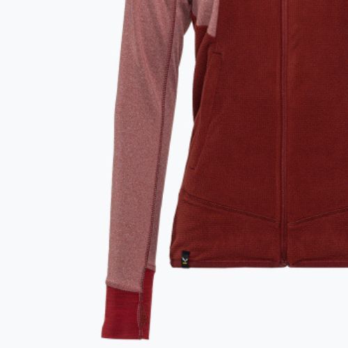 Felpa trekking Salewa donna Puez Hybrid PL FZ Hoody syrah melange