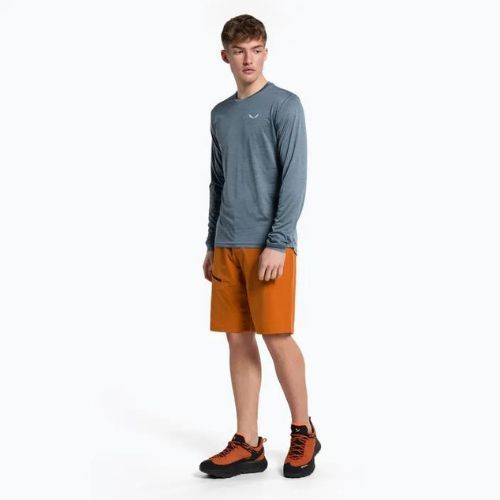 Salewa Puez Melange Dry java uomo manica lunga trekking blu melange