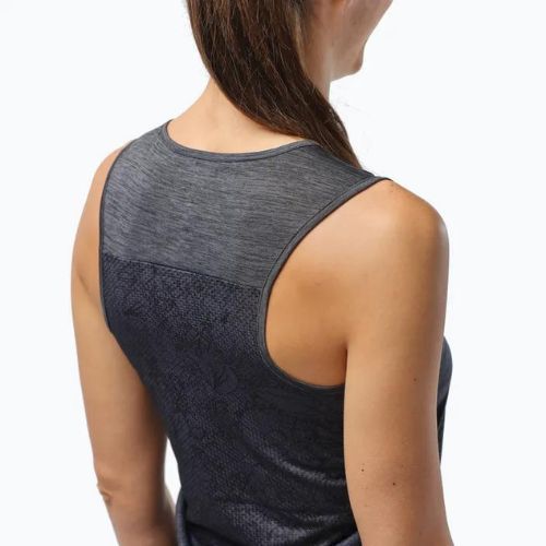 Maglietta trekking donna Salewa Puez Graphic Dry Tank nero melange