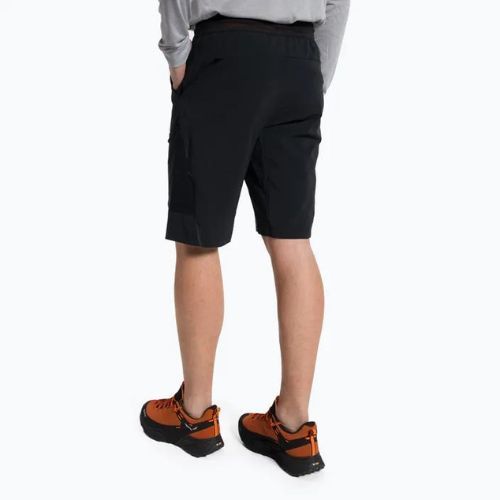 Pantaloncini da trekking Salewa Pedroc 3 DST Cargo da uomo, nero out
