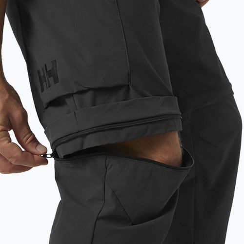 Pantaloni softshell Helly Hansen da uomo Brono Softshell Zip Off ebano