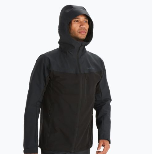 Giacca softshell da uomo Marmot ROM GORE-TEX Infinium Hoody nero