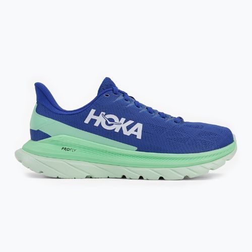 HOKA Mach 4 scarpe da corsa da uomo blu abbagliante/verde cenere