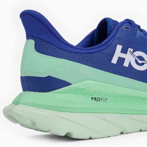 HOKA Mach 4 scarpe da corsa da uomo blu abbagliante/verde cenere