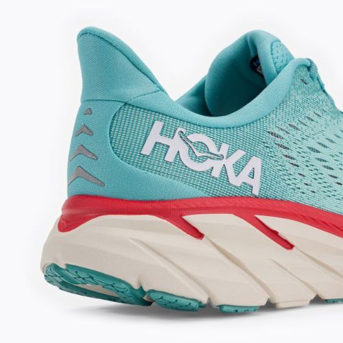 Scarpe da corsa da donna HOKA Clifton 8 aquarelle/eggshell blu