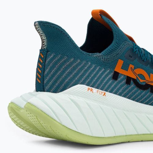 Scarpe da corsa da uomo HOKA Carbon X 3 blu corallo/nero