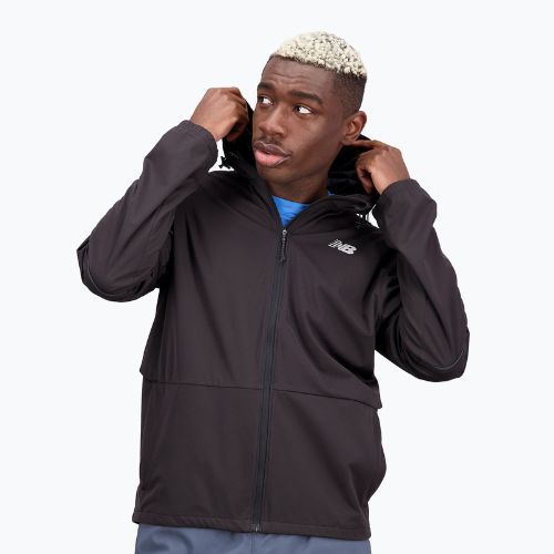 New Balance Impact Run Water Defy, giacca da corsa da uomo, nero