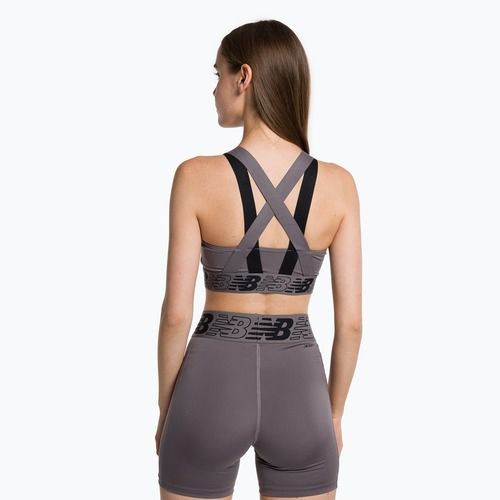 Reggiseno fitness in zinco New Balance Relentless Crop Bra