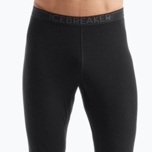 Pantaloni termici da uomo icebreaker 200 Oasis nero