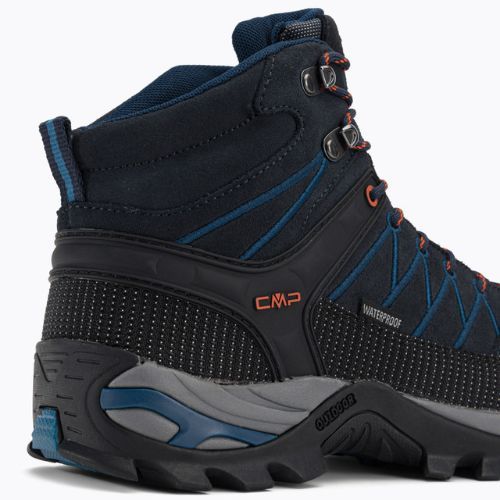 Stivali da trekking da uomo CMP Rigel Mid Wp blu navy 3Q12947/27NM