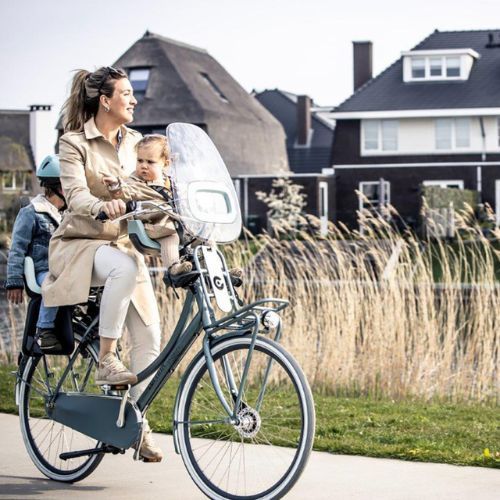 Seggiolino per bicicletta bobike Go Maxi 1P grigio macaron