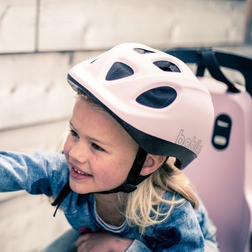 Seggiolino per bicicletta bobike Go Maxi rosa confetto