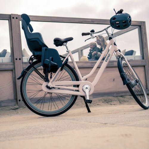 Seggiolino per bicicletta bobike Go Maxi grigio macaron